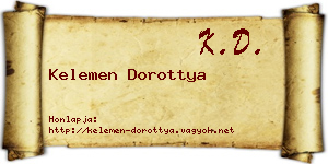 Kelemen Dorottya névjegykártya