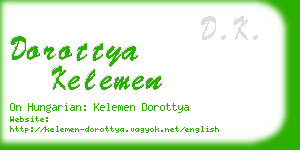 dorottya kelemen business card